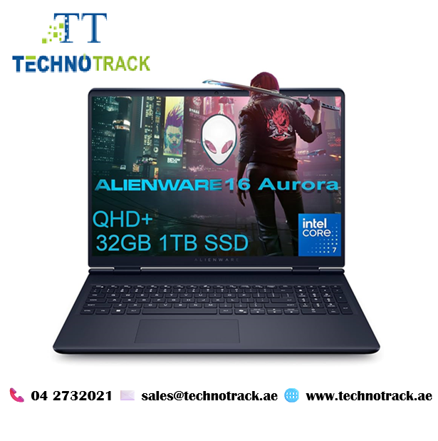 technotrackdxb's tweet image. Alienware 16&quot; Aurora AC16250 QHD+
Gaming Laptop (Intel Core 7 240H, 16GB RAM, 1TB SSD , NVIDIA GeForce
RTX 5060, 8GB GDDR6 ) / Windows 11,   - Black
#Technotrack #dubaicomputershop #gaminglaptop