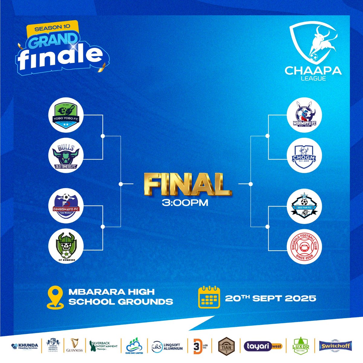 The draws are made! With just about 8 days left, who has got the tenacity to cross the line?
#RoadToTheKraal