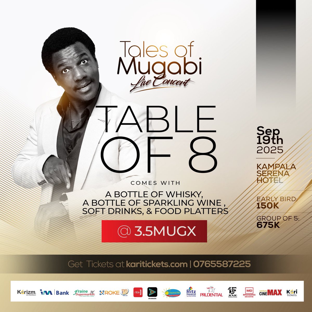 Ssebaggala Andrew Lwanga Jedidiah (@ssebaggalandrew) on Twitter photo TALES OF MUGABI LIVE CONCERT IS JUST DAYS AWAY!
With <a href="/kennethmugabi/">Kenneth Mugabi 🇺🇬</a> in performance expect lyrical elegance and a story that resonates…
All happening next Friday 19th SEPTEMBER at the <a href="/kampalaserena/">kampalaserenahotel</a>
Let’s be there to support this gifted songwriter and Afro soulful musician! TALES OF MUGABI LIVE CONCERT IS JUST DAYS AWAY!
With <a href="/kennethmugabi/">Kenneth Mugabi 🇺🇬</a> in performance expect lyrical elegance and a story that resonates…
All happening next Friday 19th SEPTEMBER at the <a href="/kampalaserena/">kampalaserenahotel</a>
Let’s be there to support this gifted songwriter and Afro soulful musician!