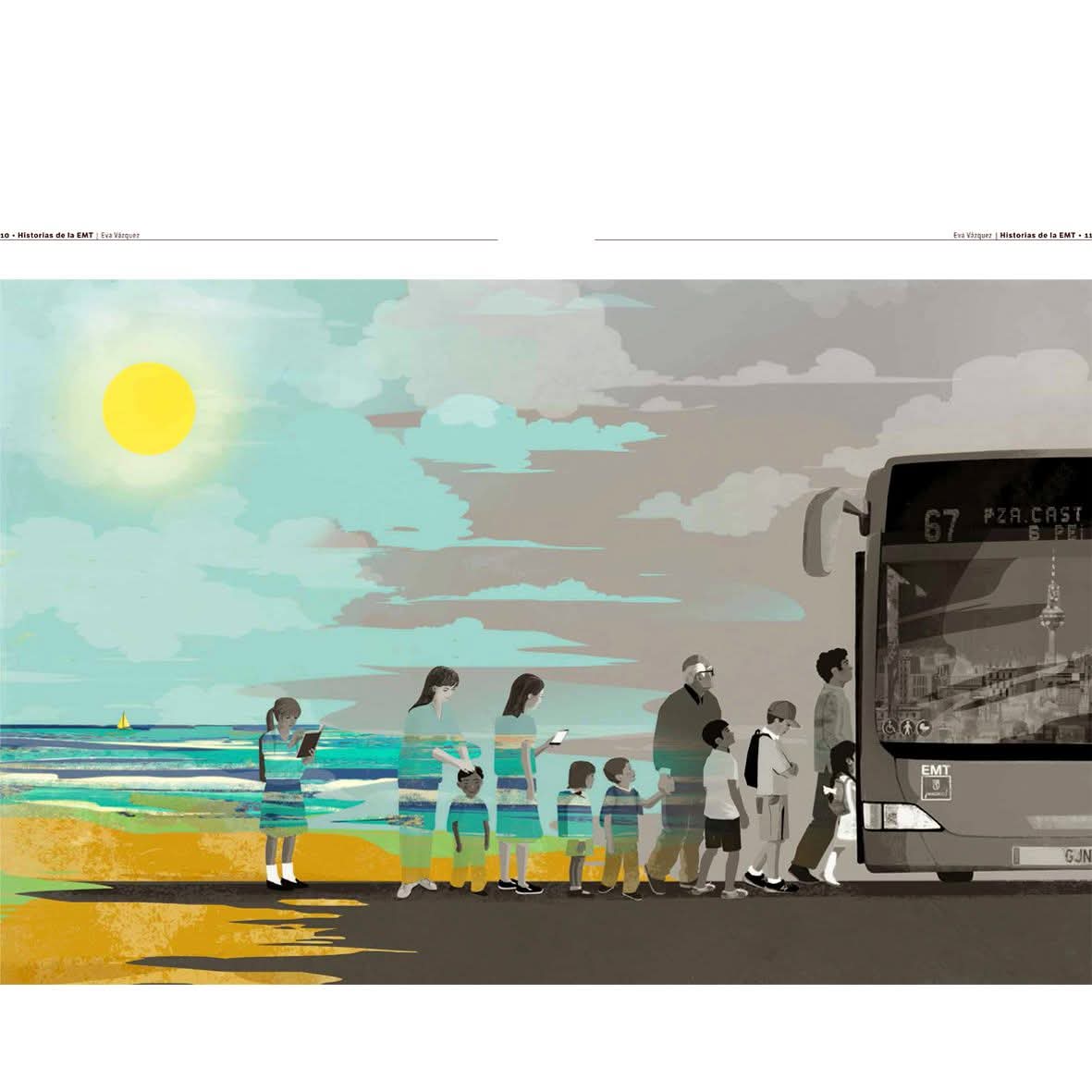 Buenos días. Ilustración de <a href="/VazquezEva/">Eva Vázquez Dibujos</a> #Septiembre vuelta a la rutina...