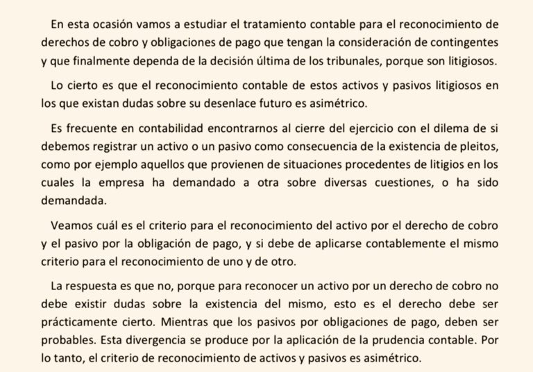 Economistas Contables (@econtables) on Twitter photo 📝 Caso práctico: tratamiento contable otorgado al reconocimiento de derechos de cobro y obligaciones de pago contingentes por litigios.
por <a href="/glabatut/">Gregorio Labatut Ser</a> #EC_CGE tinyurl.com/yetj7mvx 📝 Caso práctico: tratamiento contable otorgado al reconocimiento de derechos de cobro y obligaciones de pago contingentes por litigios.
por <a href="/glabatut/">Gregorio Labatut Ser</a> #EC_CGE tinyurl.com/yetj7mvx