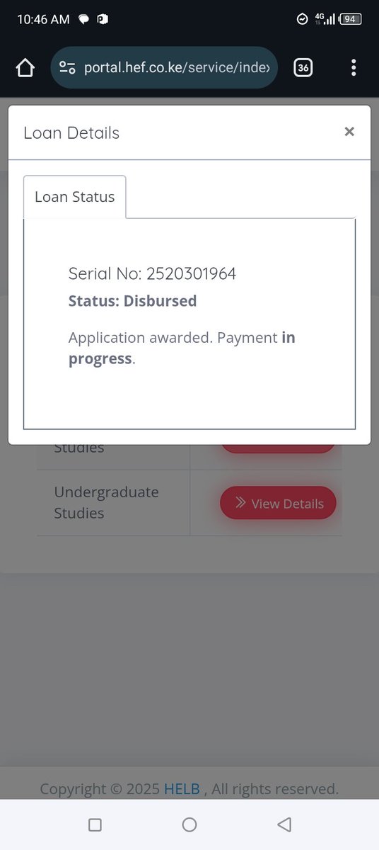 MaashireOf's tweet photo. @HELBpage I have been stuck in this stage without upkeep for months my id number is in your DM kindly check https://t.co/TcrtOdTaf5