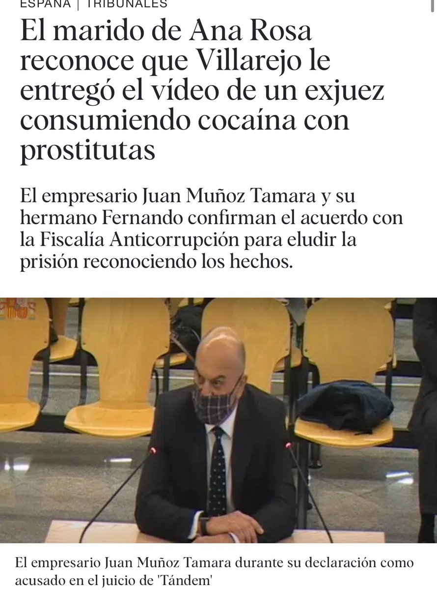 ¿De esto ha hablado alguna vez Ana Rosa en su programa? 

El marido de la presentadora de televisión Ana Rosa Quintana, ha reconocido en el juicio del caso Tándem que se celebra en la Audiencia Nacional que su hermano Fernando y él pagaron 20.000 euros en 2017 al comisario José