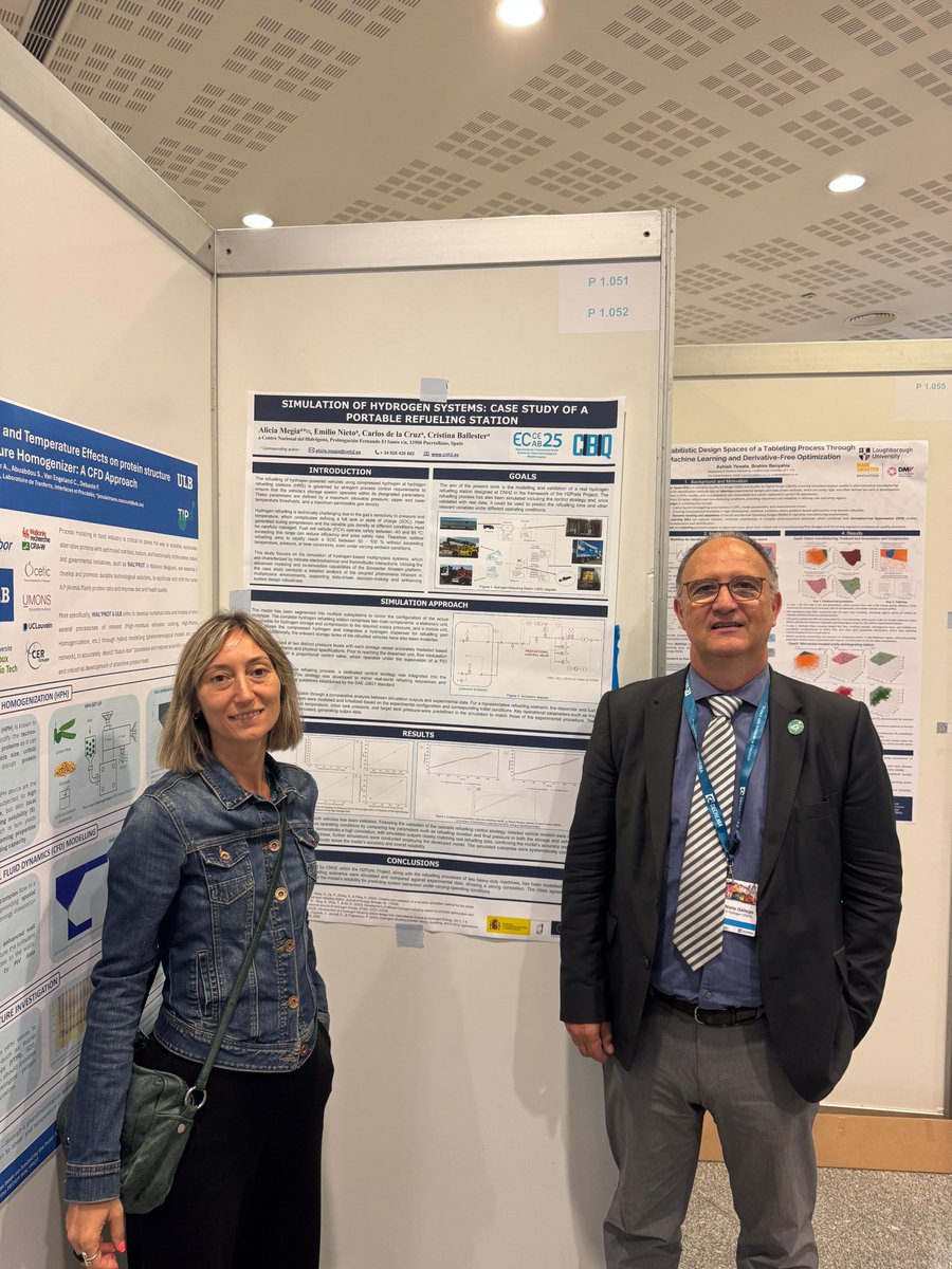 cnh2_es's tweet image. Cerramos #ECCE #ECAB #CIBIQ en Lisboa 🇵🇹 con orgullo de equipo: Emilio Nieto ofreció una Flash Talk (SOEC) y fue Chair; Nuria García-Mancha presentó una lecture sobre consumo microbiano de H₂ y una Poster Flash. Además, presentamos 3 pósteres en H₂, SOFC y e-metano. #CNH2