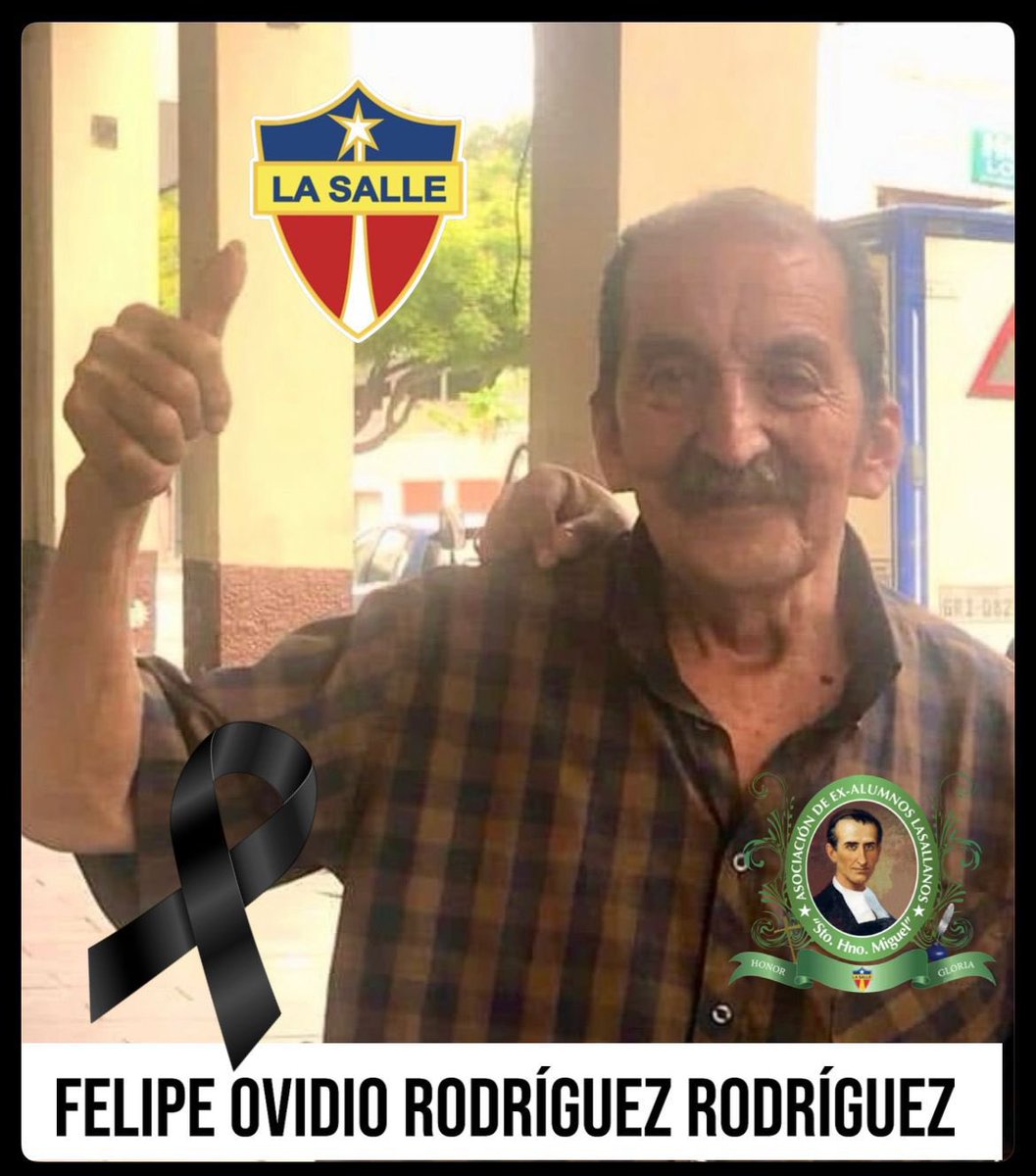 😢😢😢
Falleció Ovidio, el eterno conserje del colegio San José “La Salle”, mi vecino -vivía en la planta baja  y yo en el primer piso, justo al frente del colegio- y un entrañable amigo. Se casó con la señora Gloria (+) que tenía una tiendita de confites. Vi nacer y crecer a sus