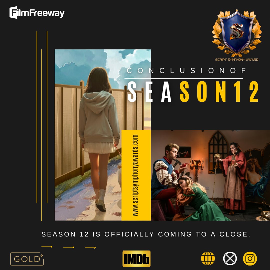 ScriptSaward's tweet image. Season 12 of our film festival has been a fantastic journey, and it&apos;s all thanks to you all! Your creativity and passion have made this season unforgettable. We’re excited to see what amazing stories you’ll bring to life next!
#FilmFestival #Screenwriting #Event #Creativity #SSA
