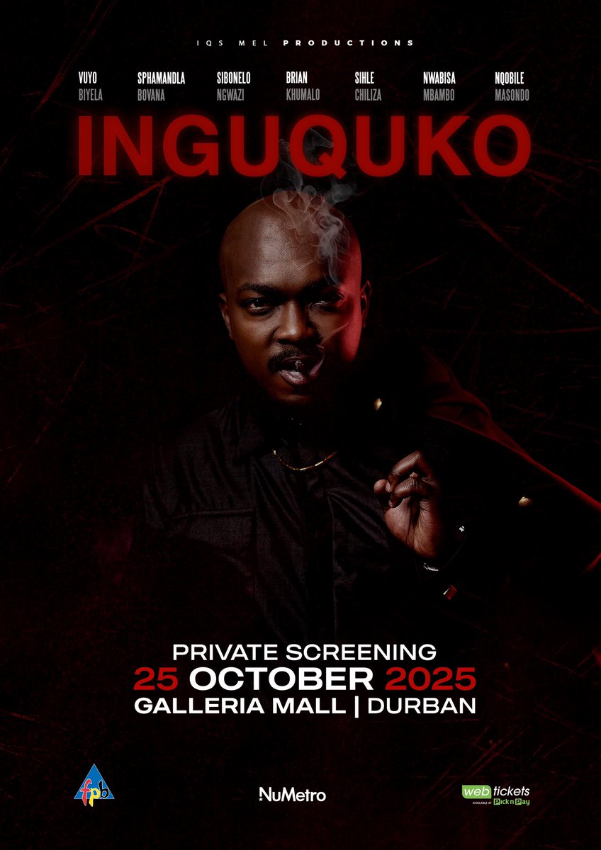 When local stories shine, we all shine ✨ #iNguquko hits NuMetro Galleria on 25 Oct 🎬We need your voices to amplify local storytelling #iNguquko #fypviraltwitter #movies  <a href="/ChrisExcel102/">ChrisExcel</a> <a href="/GaytonMcK/">Gayton McKenzie</a>