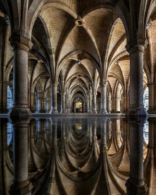 xmuse_'s tweet photo. The Gothic arches of the University of Glasgow Cloisters (1870s) are nothing short of awe-inspiring. https://t.co/KbGH4ZWA0Q