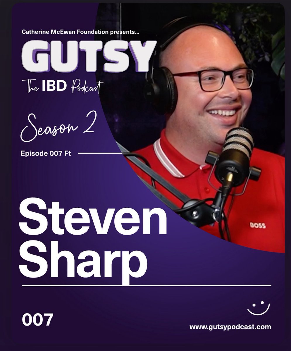 stevensharp90's tweet image. In July I recorded my episode of Gutsy – The IBD Podcast sharing my journey with Crohn’s disease

It’s been painful, unpredictable and a mental battle I’m only just starting to open up about but I’m grateful for the opportunities.

Coming soon on Spotify, YouTube &amp;amp; Apple Podcasts