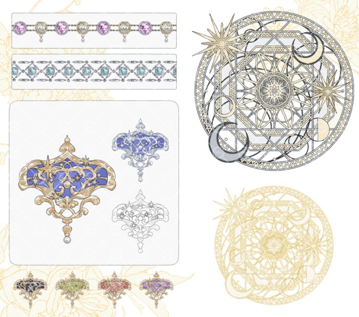 ✴️펀딩 종료까지 4일 남았습니다!!✴️

미공개 소재&amp;보너스 소재 모두 업데이트되었습니다. 
체인 색상 추가&amp;clip 파일에서 브로치 보석 색상을 변경할 수 있는 옵션도 추가했습니다.