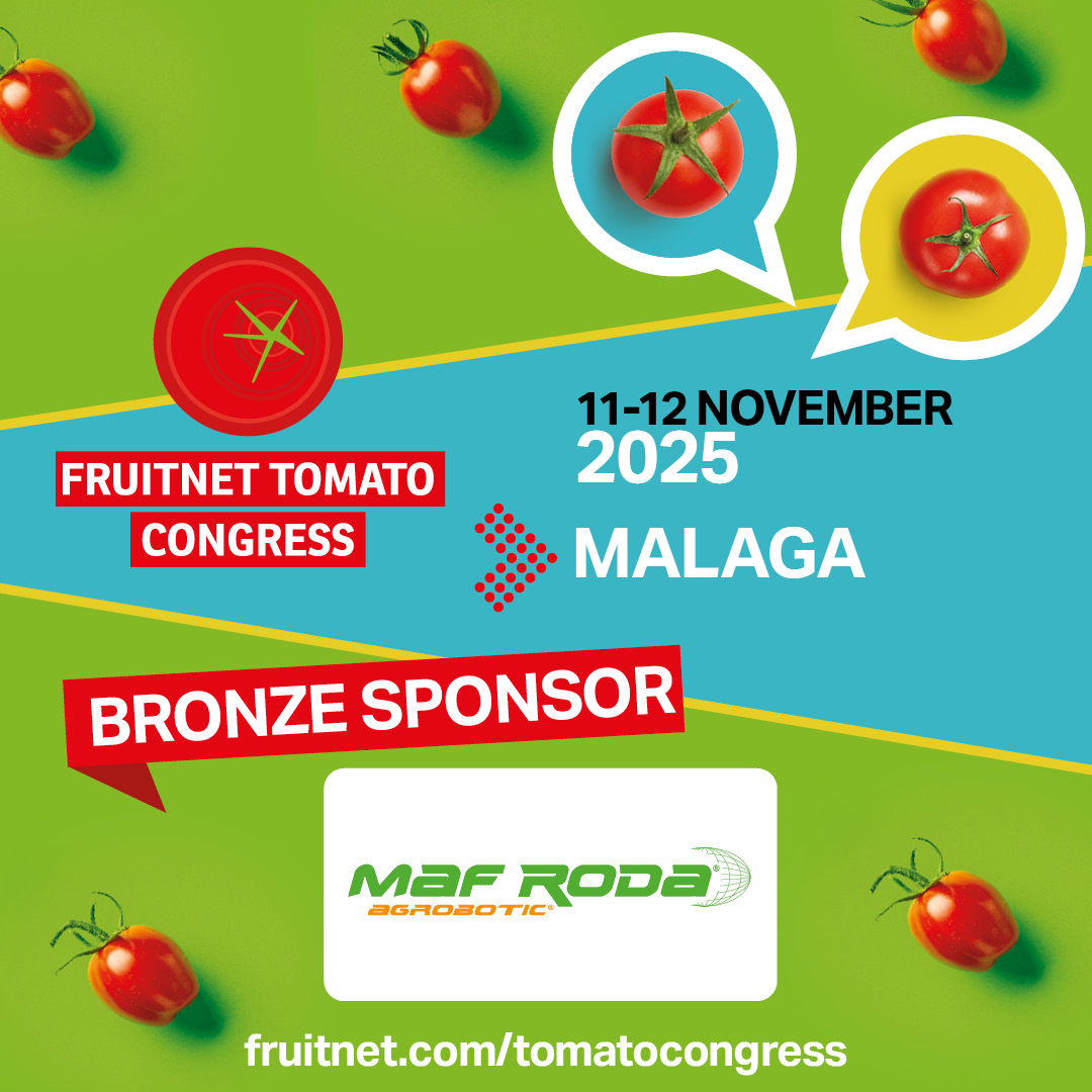 Fruitnet Live (@fruitnetlive) on Twitter photo 👏 Shoutout to our sponsor, Mafroda!
We’re thrilled to have their support for Fruitnet Tomato Congress 2025. Get ready for fresh insights and connections.
Find out more at ow.ly/GvVo50WUEqu
#Mafroda @TomatoCongress <a href="/FruitnetMedia/">Fruitnet Media International</a> 👏 Shoutout to our sponsor, Mafroda!
We’re thrilled to have their support for Fruitnet Tomato Congress 2025. Get ready for fresh insights and connections.
Find out more at ow.ly/GvVo50WUEqu
#Mafroda @TomatoCongress <a href="/FruitnetMedia/">Fruitnet Media International</a>