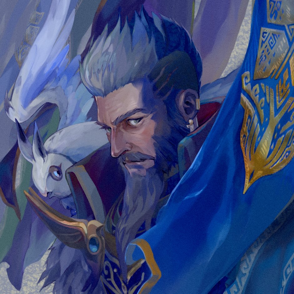 MH_Rise_JP's tweet photo. 【開発原画・ラフスケッチ】「ガレアス提督の肖像画」 https://t.co/NSmiu2INfq