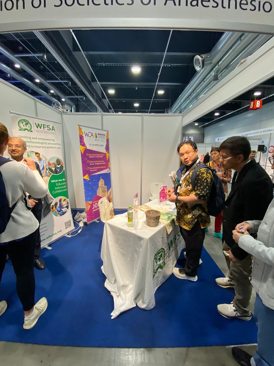 wfsaorg's tweet photo. Dr Bala will be at the WFSA stand (opposite ESRA & the Trainees Corner) today at the 15:00 coffee break. Stop by for a chat about #WCA2026 and WFSA – and pick up some Norwegian chocolate to go with your coffee! 🍫☕ #WFSA70 https://t.co/lT89EIasw8