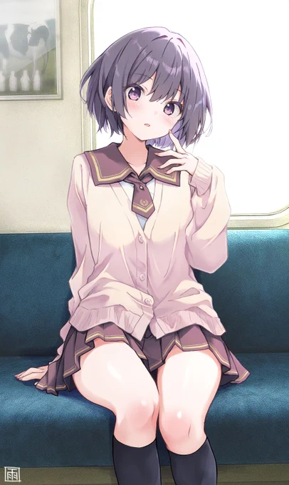 なんで…立っているの? #制服少女