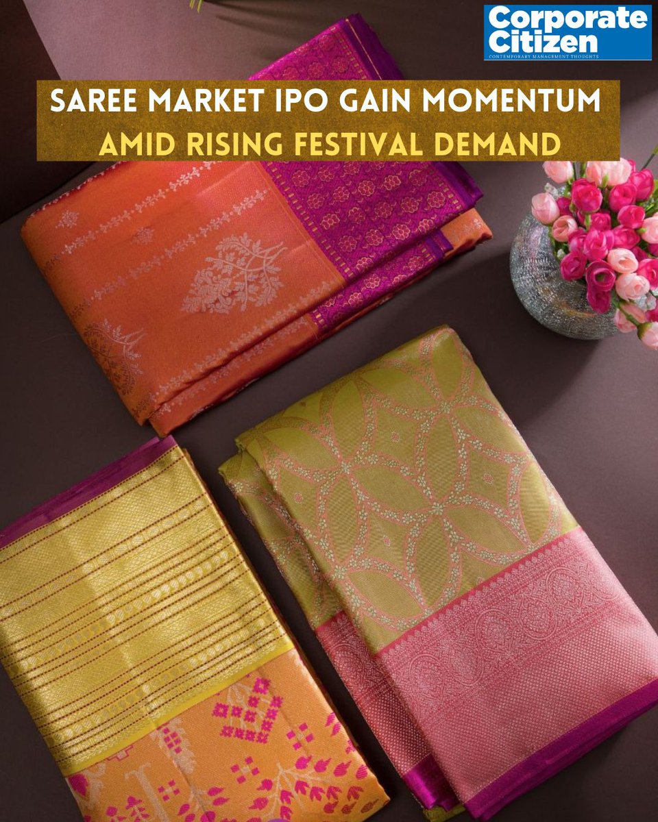 South Indian saree brands like RSB, Pothys &amp; Nalli aim to raise ₹20,000 Cr via IPOs in the next 6-8 months. Expansion, supply chains &amp; online growth on the radar. Organised ethnic wear is just getting started. #SareeIPO #SouthIndiaRetail #EthnicWear #RetailIPO