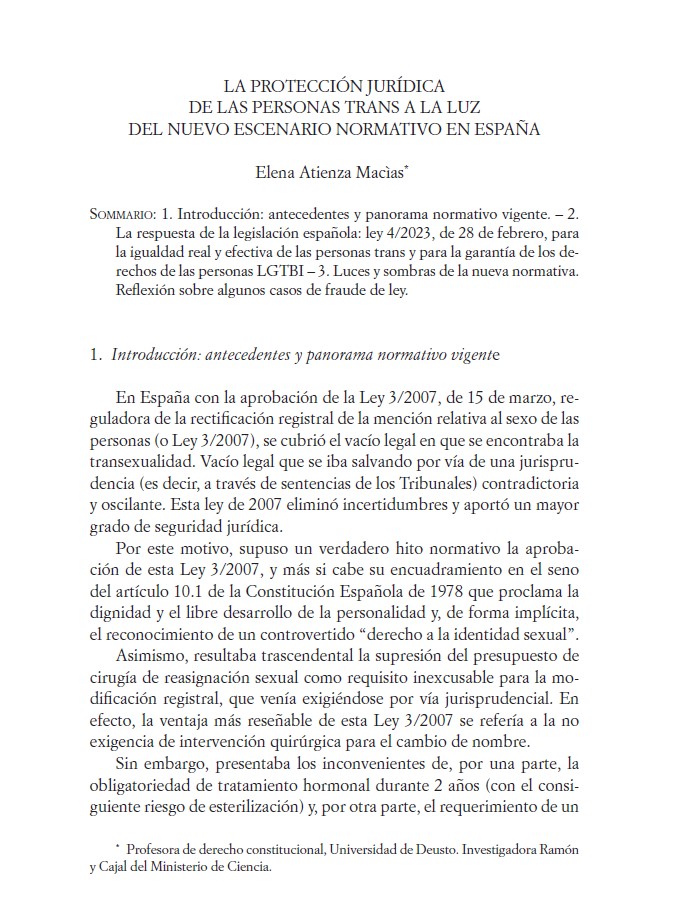 un honor formar parte de: 
📚 Obra Colectiva: Identità di genere e diritto: percorsi di ricerca
🔎 Fruto del PROGETTO PRIN PNRR 2022 “T.R.A.N.S.” 
ℹ Open access: editorialescientifica.it/prodotto/ident…