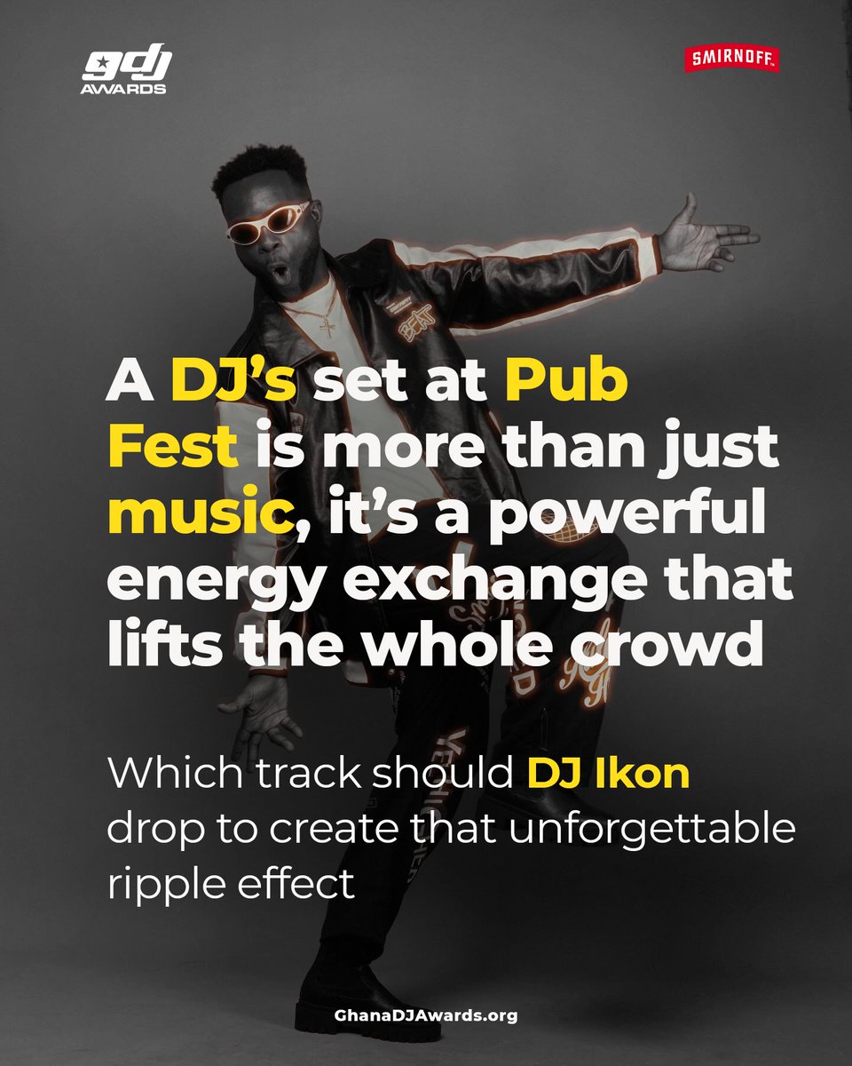 Achimota, get ready 📣 Pub Fest powered by @smirnoffghana is coming to Virgin City on Sept 13 📍 

Don’t miss the vibe W/ @djikongh 

#GuinnessGhanaDJAwards25 #SmirnoffGhana #GhanaDJAwards #PubFest #ShakeTheFloorGH