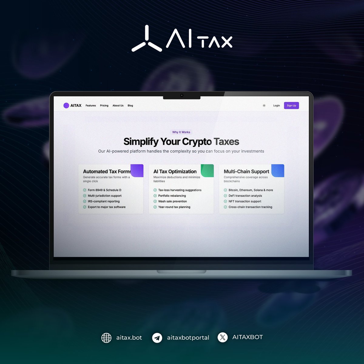 Crypto moves fast. Regulations move faster.
Don’t wait until tax season panic.
$AITAX tracks every trade, every fee, every wallet — automatically.

Your future self will thank you.