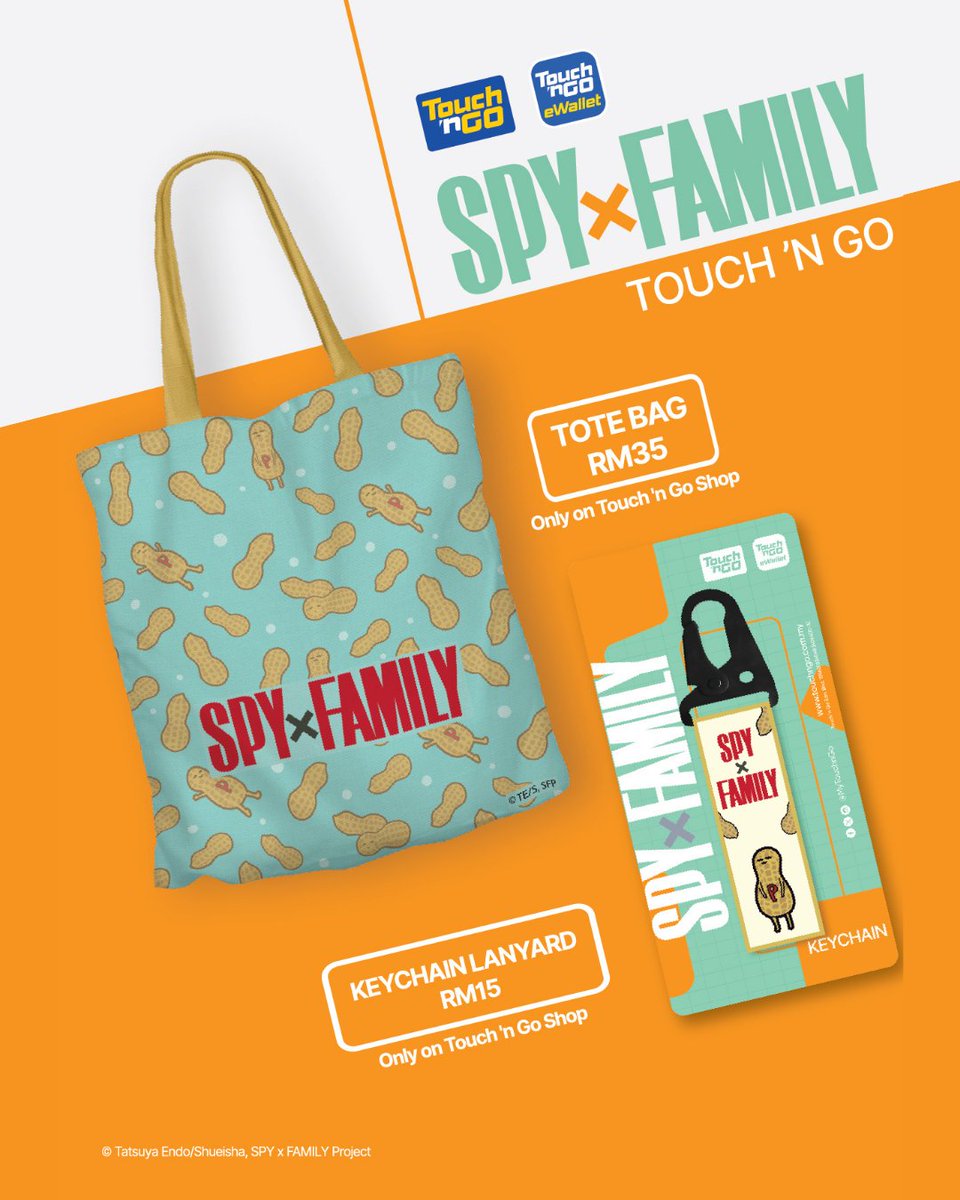 museacg_my's tweet image. 🚗 Bring your favourite Forger family member on the Go now!
SPY x FAMILY x Touch 'n Go cards, charms + limited merch are available on TnG’s official website 🥳
Admin already got the whole set — what are you waiting for? 👀
#spyxfamily #touchngo #muselicensed