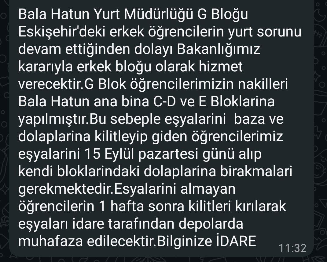 Bu yapılan iş bilmezlik ve saygısızlık. Türkiye'de bazı öğrencilerin barınma sorunu çözülürken bazı öğrencilerin mağdur edilmesi, üstelik bir çok öğrenci yüzlerce hatta binlerce km uzaktayken dolaplarınız kırılacak diye tehdit edilmeleri hukuksuzluktan başka bir şey değil.