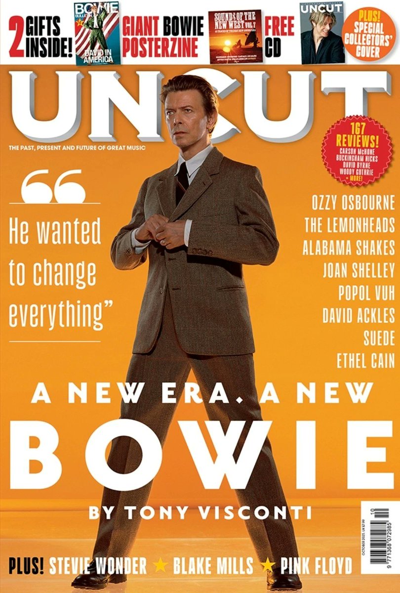DAVID BOWIE siempre funciona...en los quioscos. Va en portada del nuevo UNCUT. Contiene un poster enorme que, en el dorso, incluye un mapa con sus aventuras por Estados Unidos. Donde vivió en los últimos años, aunque -cantaba aquí-temía a los americanos youtu.be/LT3cERVRoQo?si…
..