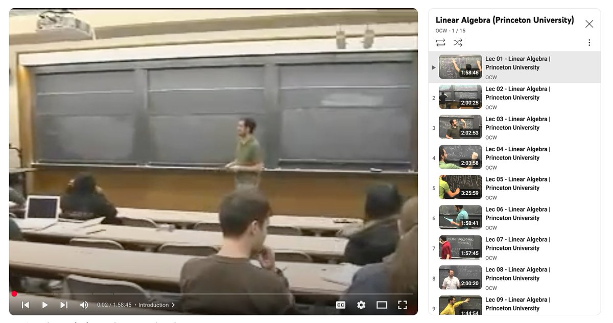 Riazi_Cafe_en's tweet image. Princeton's Linear Algebra
by Adrian Banner
Videos: youtube.com/watch?v=Ncu9Pk…