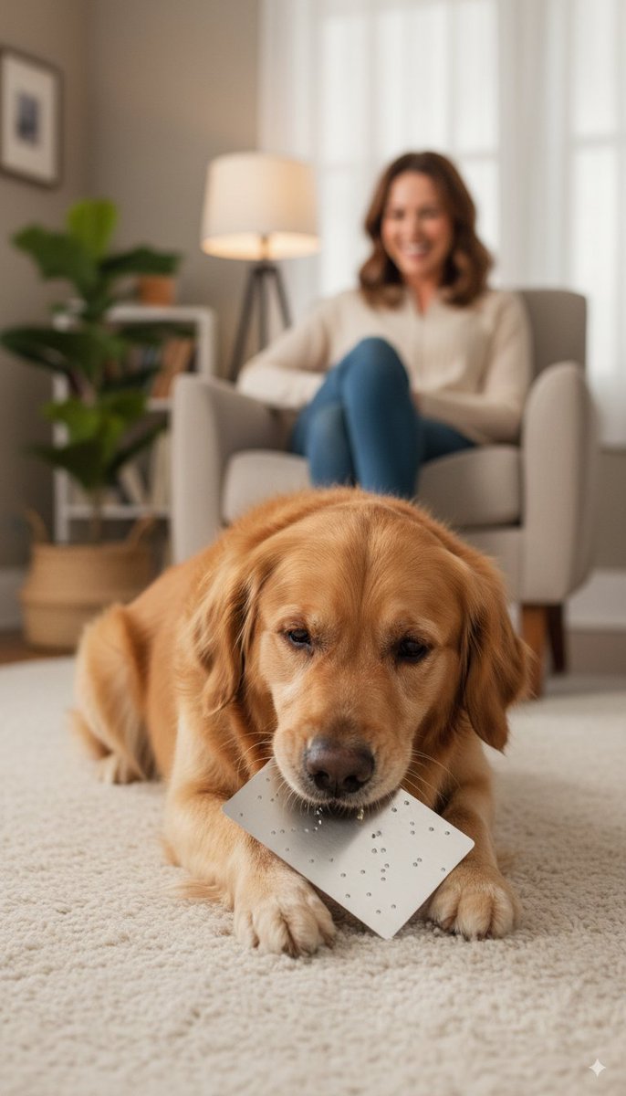 Spot the difference 🐶💸 vs 🐶💪

Image 1: Your pup finds your paper seed phrase and... oops, lunchtime! Crypto = gone. You = panic mode.

Image 2: Same curious dog, but this time it’s KryptoDots steel. Bite all you want, buddy, your crypto’s locked down. You = totally chill.