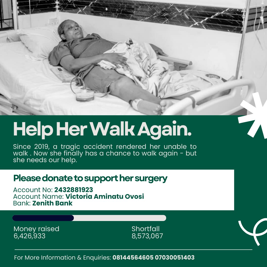 Johnnnlovesyou's tweet image. 6.4M already. My family is grateful for all the help. We are still yet to reach our target but it's a long way from Zero. Thank you all so much. Please keep helping 🙏
2432881923
Zenith Bank 
Aminatu Victoria Ovosi 
Gofundme:gofundme.com/f/help-my-mom-…
