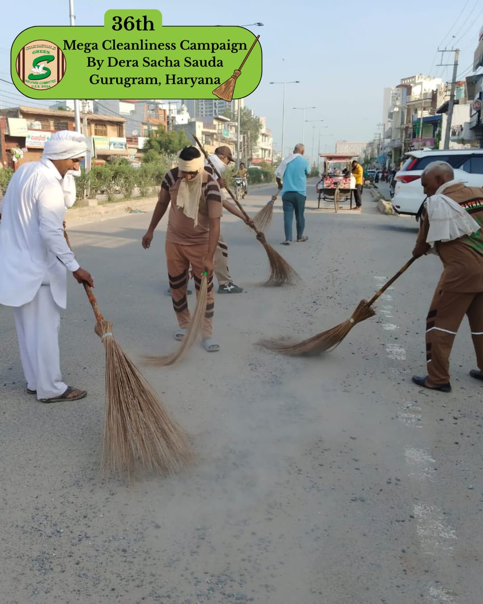 एक अपील, एक आवाज़, और लाखों सेवादार जुट गए साथ।
पूज्य गुरु Saint Dr. MSG के आह्वान पर स्वच्छ भारत की ओर बढ़ चले लाखों कदम, और हर गली, कोने, मैदान, नाले व नालियों की करी सफाई।
प्रस्तुत हैं कुछ झलकियां आज गुरुग्राम में हुए महा सफाई अभियान की, जिसमें डेरा सच्चा सौदा के सेवादारों ने