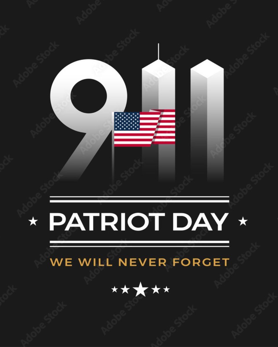 Today, on Patriot Day, we take a moment to remember the lives lost on September 11, 2001, and honor the courage of first responders, families, and communities forever changed. 🇺🇸

#NeverForget #PatriotDay #911Remembrance