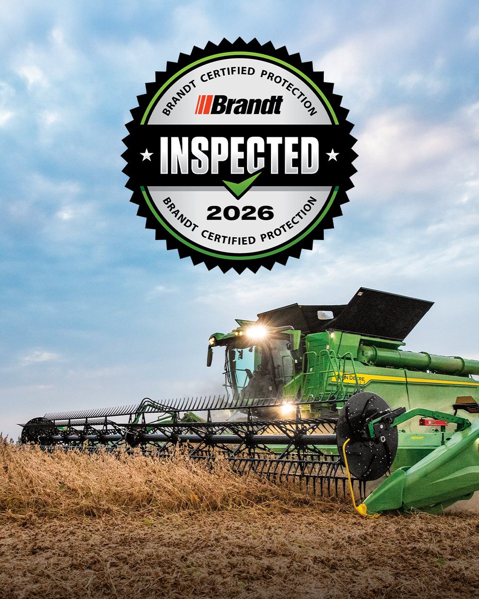 Get ready for next season with great deals on Brandt Ag Certified Inspections. Schedule by Oct. 31, 2025, and get up to $550 off. 
Learn More: bit.ly/4nftsjy

#inspections #maintenance