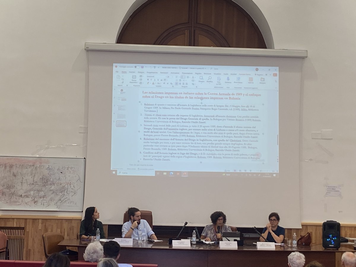 Sesión 10 de la #SiersXI dedicada a "Entre armas y plumas", con la intervención de Beatriz Álvarez García, Leonardo Coppola, Valentina Nider y Francisca Jiménez Guillén.