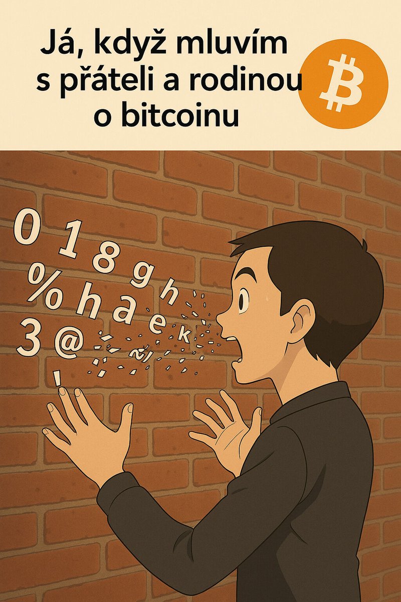 Když se snažím vysvětlit přátelům a rodině, co je to #Bitcoin… a připadám si jako 🤦‍♂️💬

Ale víš co? Nevadí. Zeď se dá obejít, přelézt nebo prostě zbourat. ✊🏻
