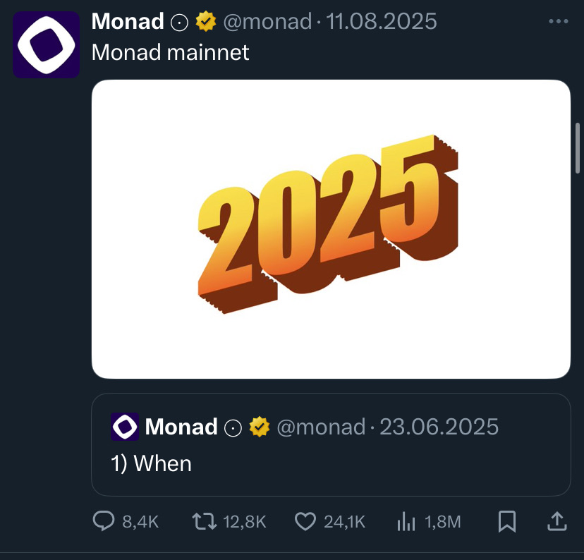 Monad isn’t just another L1.
It’s engineered by former Jump Trading experts who reimagined the EVM using high-frequency trading principles.
Latency? Crushed.
#MonadMainnet #CryptoTech