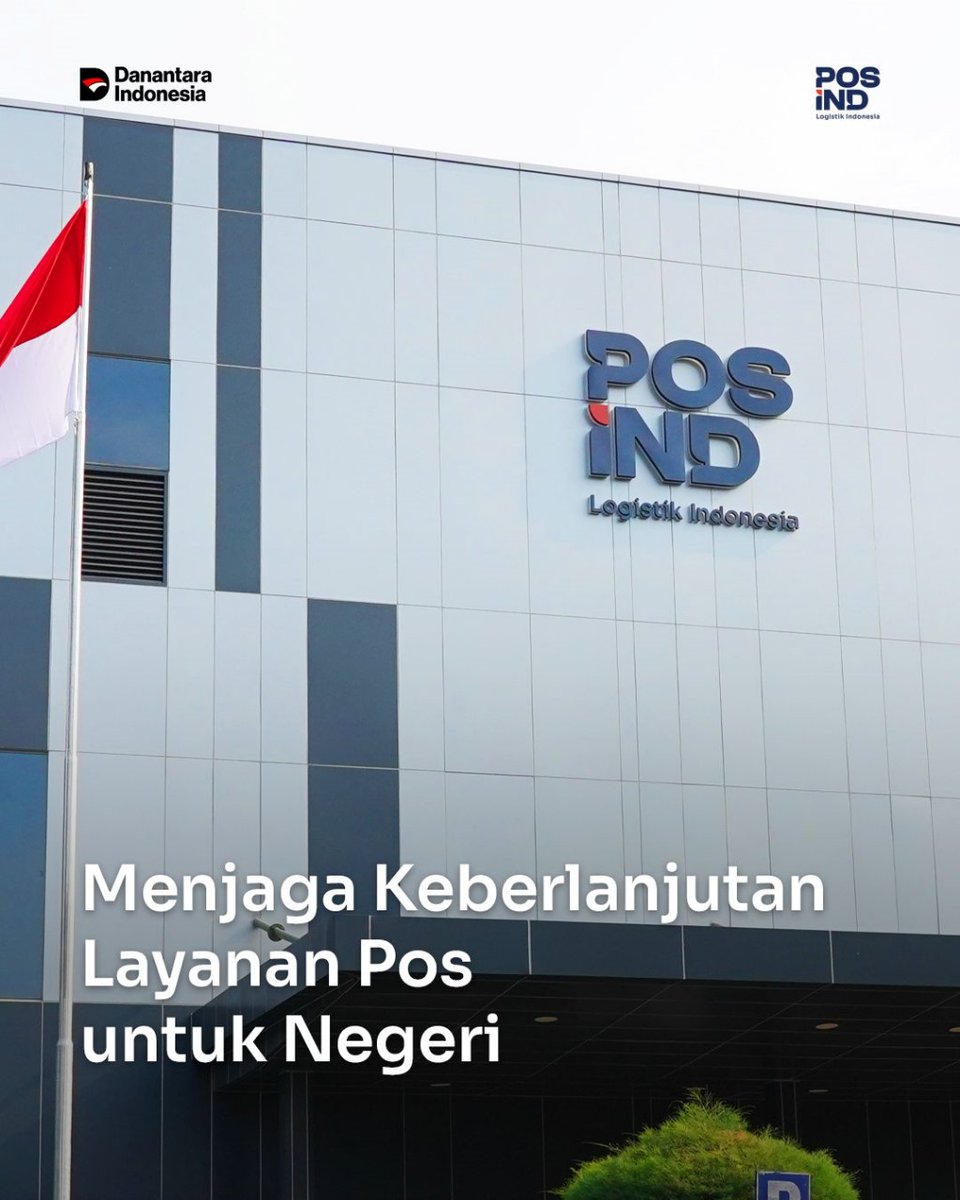 SMRG_bermanfaat's tweet photo. Melalui Layanan Pos Universal (LPU), PosIND bersama negara memastikan layanan pos tetap tersedia, merata, dan terjangkau bagi seluruh masyarakat. 

#PosIND
#PosIndonesia
#KantorPos
#PosPay
#PosAja!
#Danantara 
#PosINDUntukNegeri
#PosIndonesiaEmas
#LayananPosUniversal https://t.co/rc1sM9V9eY
