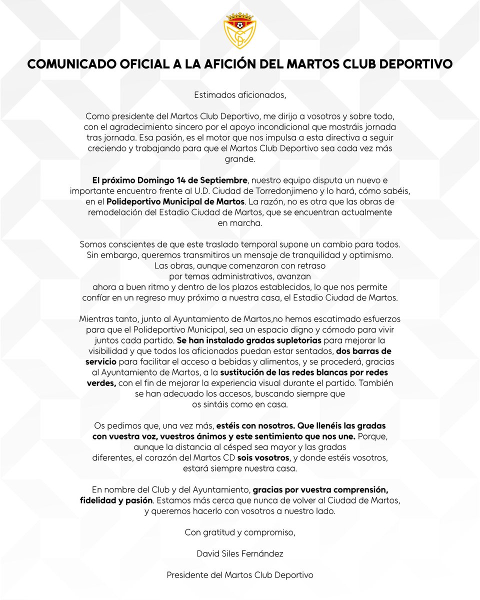 𝗖𝗢𝗠𝗨𝗡𝗜𝗖𝗔𝗗𝗢 𝗢𝗙𝗜𝗖𝗜𝗔𝗟