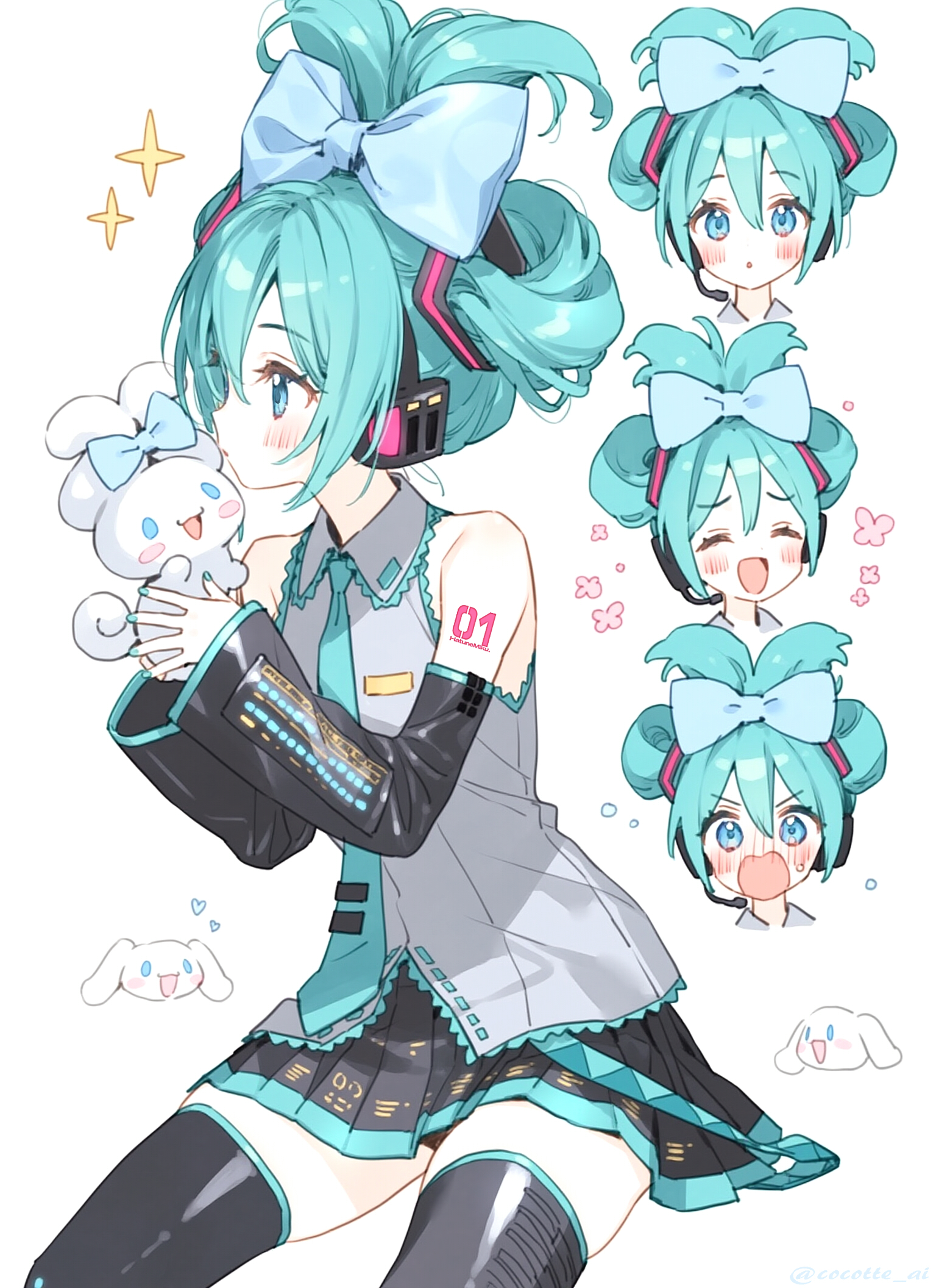 ねここねこ　初音ミクセット 風船猫@子育奮闘中 on X: 