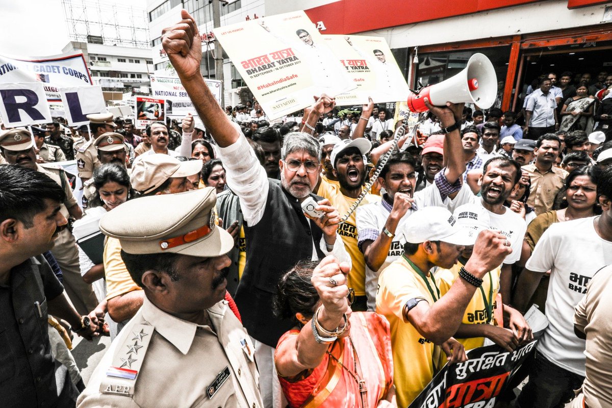 Kinsu Kumar🇮🇳 (@kinsukumar) on Twitter photo I was a core marcher in the #BharatYatra with Kailash Satyarthi ji on this day in 2017. Together, we covered 12,000 km across 22 states, mobilizing 1.2 million voices for child safety. A historic movement that changed laws and lives. <a href="/k_satyarthi/">Kailash Satyarthi</a> <a href="/smgc_official/">Satyarthi Movement for Global Compassion</a> <a href="/as_satyarthi/">Asmita Satyarthi</a> I was a core marcher in the #BharatYatra with Kailash Satyarthi ji on this day in 2017. Together, we covered 12,000 km across 22 states, mobilizing 1.2 million voices for child safety. A historic movement that changed laws and lives. <a href="/k_satyarthi/">Kailash Satyarthi</a> <a href="/smgc_official/">Satyarthi Movement for Global Compassion</a> <a href="/as_satyarthi/">Asmita Satyarthi</a>