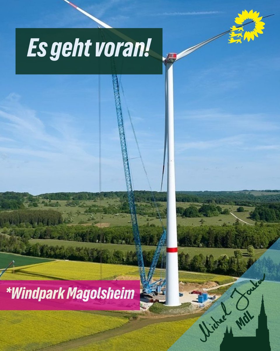 mjoukov's tweet image. Vor 25 Jahren wurden bereits 🌬️ Windräder (#WEA) bei Magolsheim geplant. Die #CDU und #FDP würgten 🛑  sie mit Landesplanungs- (Windkraftverhinderungs-Gesetz) ab.

Als 🌻 GRÜN-rot die Landesbremse löste, bremste Dr. Rösler im Bund mit dem Ausschreibungsmodell.

1/3 🧵