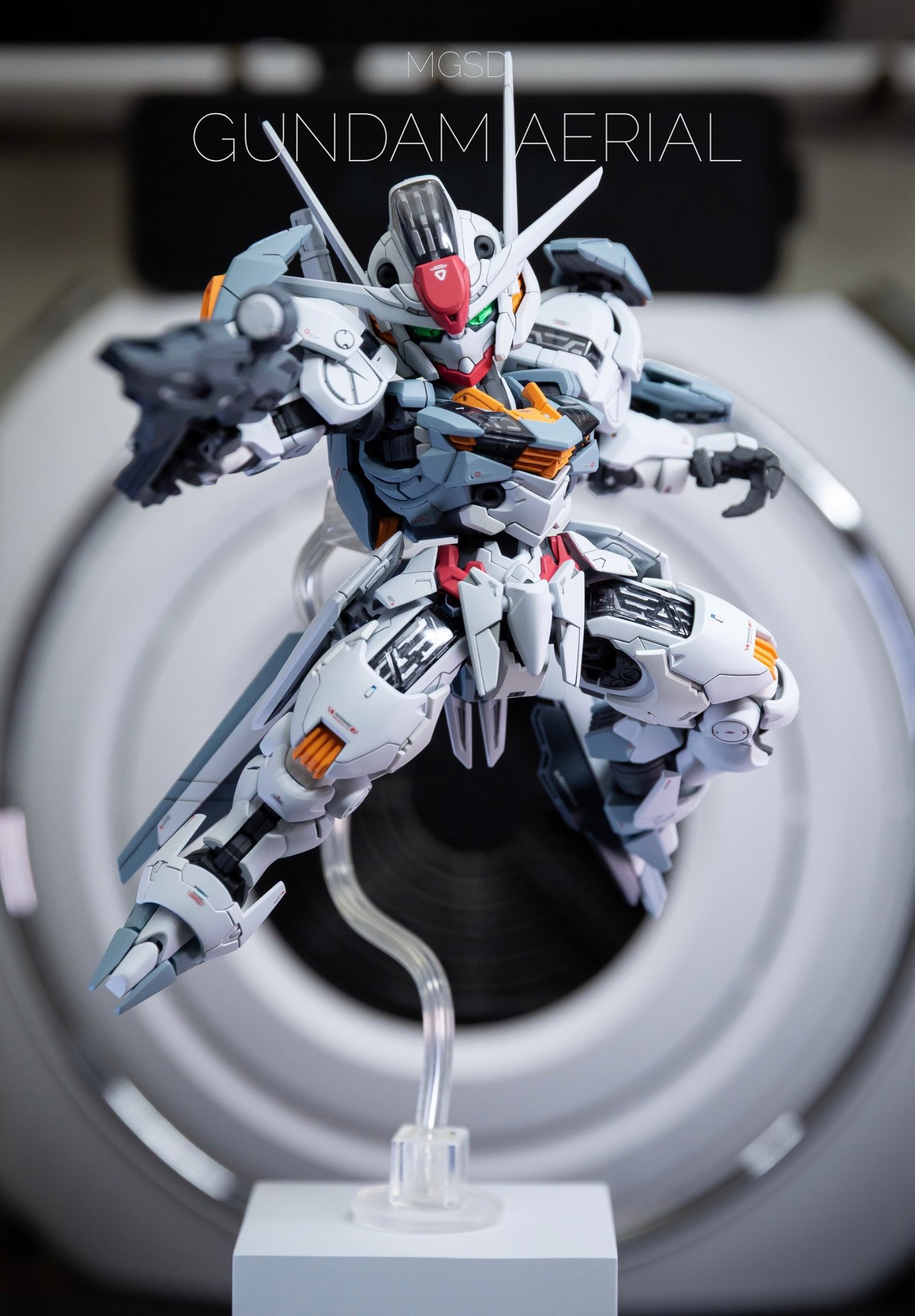 MGSD ガンダムエアリアル　完成品　νガンダムカラー アニメ「機動戦士ガンダム 水星の魔女」よりガンプラ「MGSD