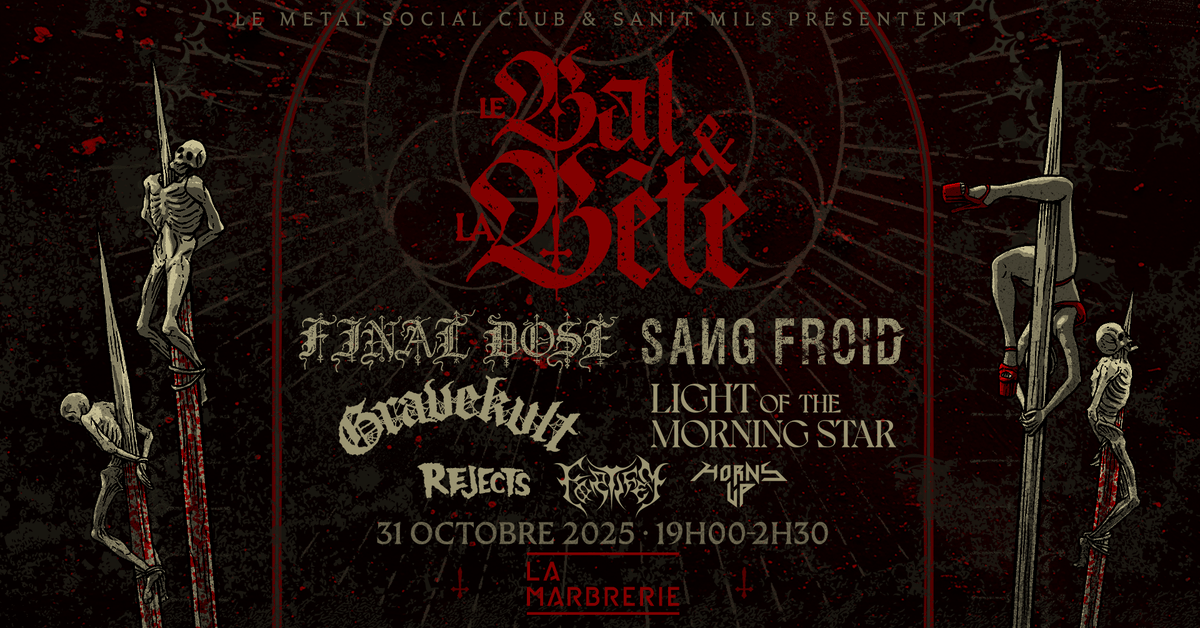 CHANGEMENT DE LIEU POUR LE BAL &amp; LA BÊTE.

La soirée aura finalement lieu à <a href="/La_Marbrerie/">La Marbrerie</a> !

D’un ancien cinéma hanté à une ancienne fabrique de marbre...
Le marbre, une matière qu’on retrouve souvent là où les noms ne s’effacent jamais. ⚰️

Billets : bit.ly/LeBalLaBete