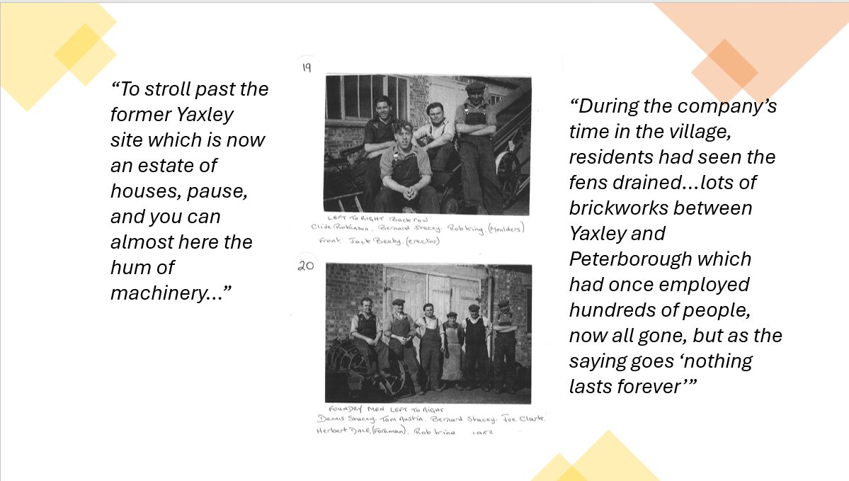 Yesterday our Archives Assistant Carys gave a local history talk at Yaxley Library. Elements of Yaxley's past included the Norman Cross POW camp, the Yaxley Bodysnatchers, Cook Engineers, cemetery records and even the book of condolence for QEII.
#History #Outreach