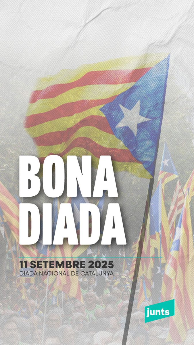 Molt bon dia.
I molt bona Diada!!