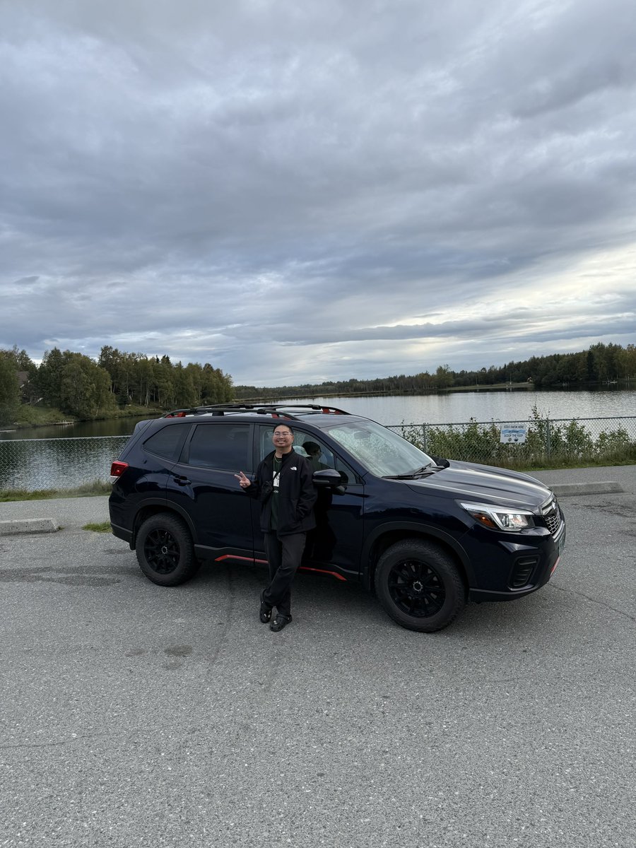 missed my forester so I rented one in alaska 😎