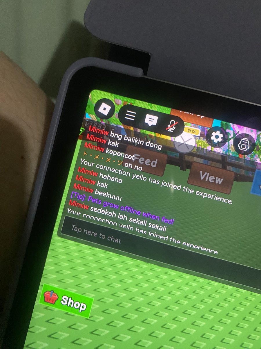 Ges gue mau cerita ngakak bgt selama main roblox 🤣 jadi kmrn tuh lagi main gag lah biasa, trus tiba tiba ada manusia bernama mimiw nanya ke gue, ka punya pet bagus ga aku mau beli. Trus kata gue gada ka aku aja dikasih tmn. Gue kira dia baru main gtu ya udh jawab b aja -