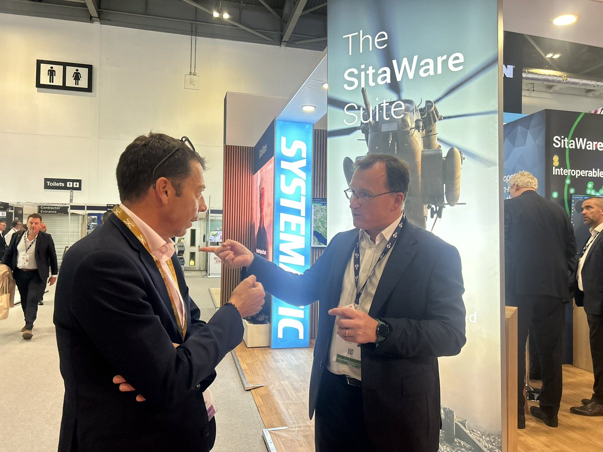thedanseamarks's tweet photo. With @ADSgroupUK we also had chance to speak with @SystematicGroup, Angoka, and get a process update from with @Thermoteknix who were part of the @UKinJordan Defence Mission Lord McNicol joined earlier this year. https://t.co/AqzY25muEj