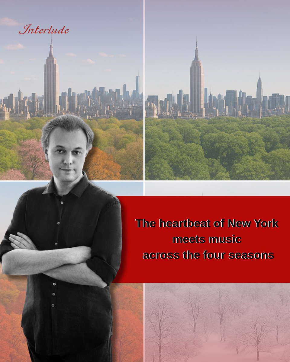 interludeHK's tweet image. What does New York sound like across the seasons? Find out in Shor’s latest work. ❄️🍂☀️🌸 
tinyurl.com/56abubx6 
#NewYork #FourSeasons #AlexeyShor #ClassicalMusic