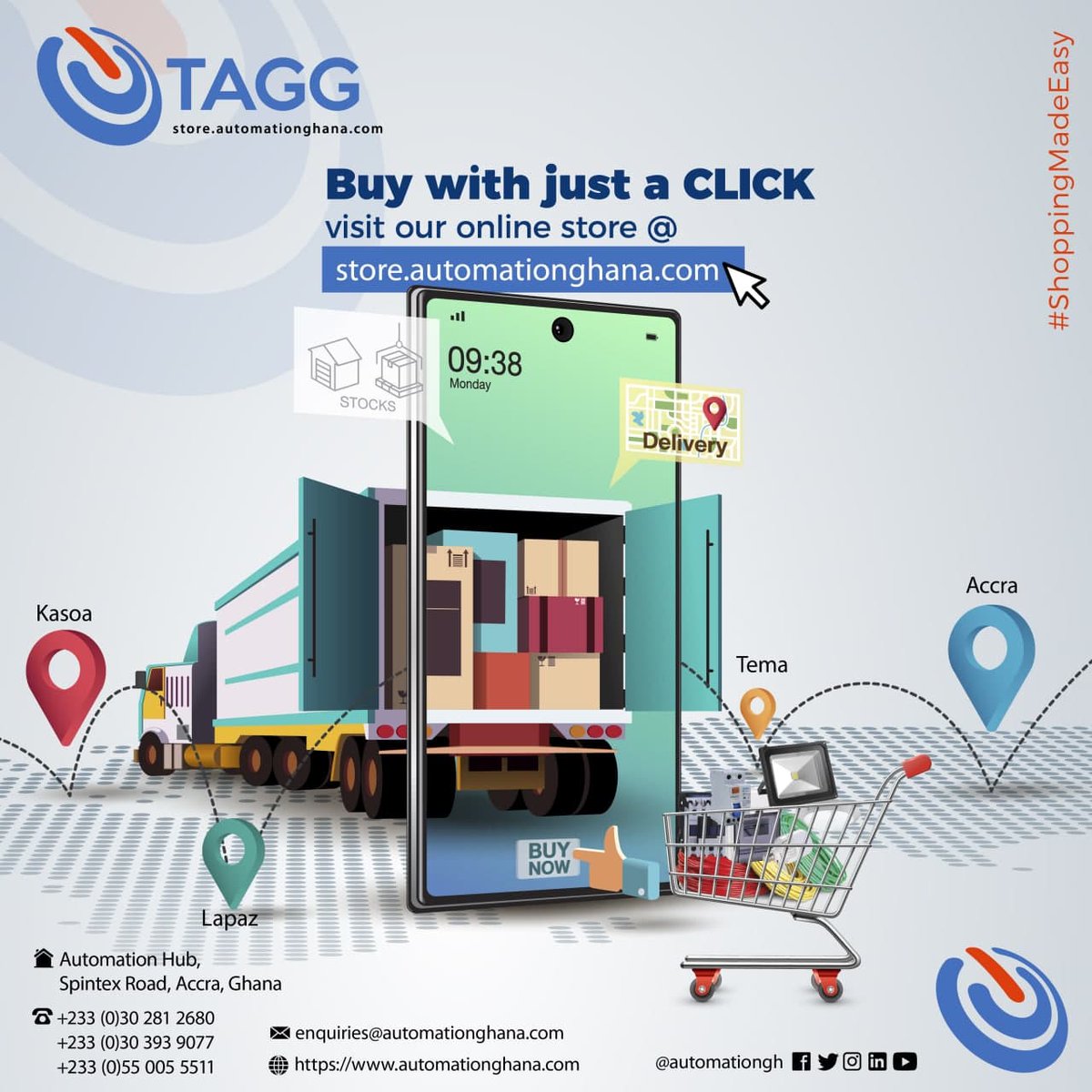 automationgh's tweet image. Traffic? ❌
Supplier delays? ❌
Out of stock? ❌

All the electrical gear you need is now just a click away 🛒⚡. Shop smart, save time, stay powered.

👉 store.automationghana.com
📞 030 281 2680 | 030 393 9077

#PowerMadeSimple #ShopOnline #AutomationGhana