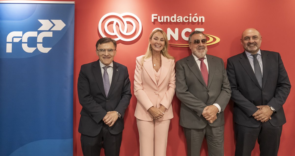 📢 <a href="/FCC_Group/">FCC</a> renueva su compromiso con Fundación ONCE y llegará a los 1.200 contratos de personas con #discapacidad.

👏 ¡Firma por sexta vez de nuestro #ConvenioInserta!

🔗 bit.ly/4n6yJdO