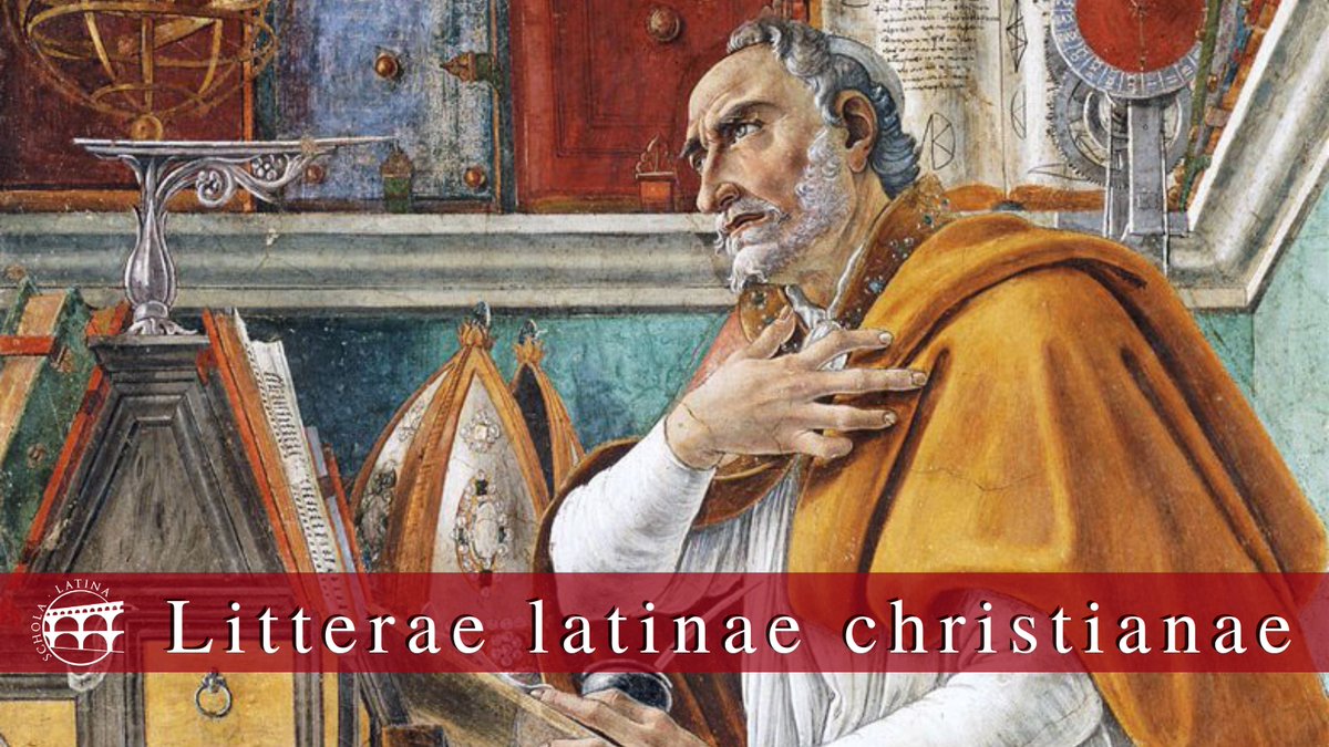 📚 Hoc in cursu per Rete quibusdam auctoribus christianis qui saeculis IV et V floruerunt operam dabimus: locos ex Hilario Pictaviensi, Ambrosio, Hieronymo, Augustino depromptos legemus.
ℹ️ Si plura scire vis, adeas: scholalatina.it/en/scholae-de-… 👈
#Christianliterature #Christianlatin
